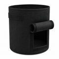 Black Felt Potato Grow Bag with Harvest Flap and Handles, 25 x 30 cm - Black / 25 x 30 cm - main