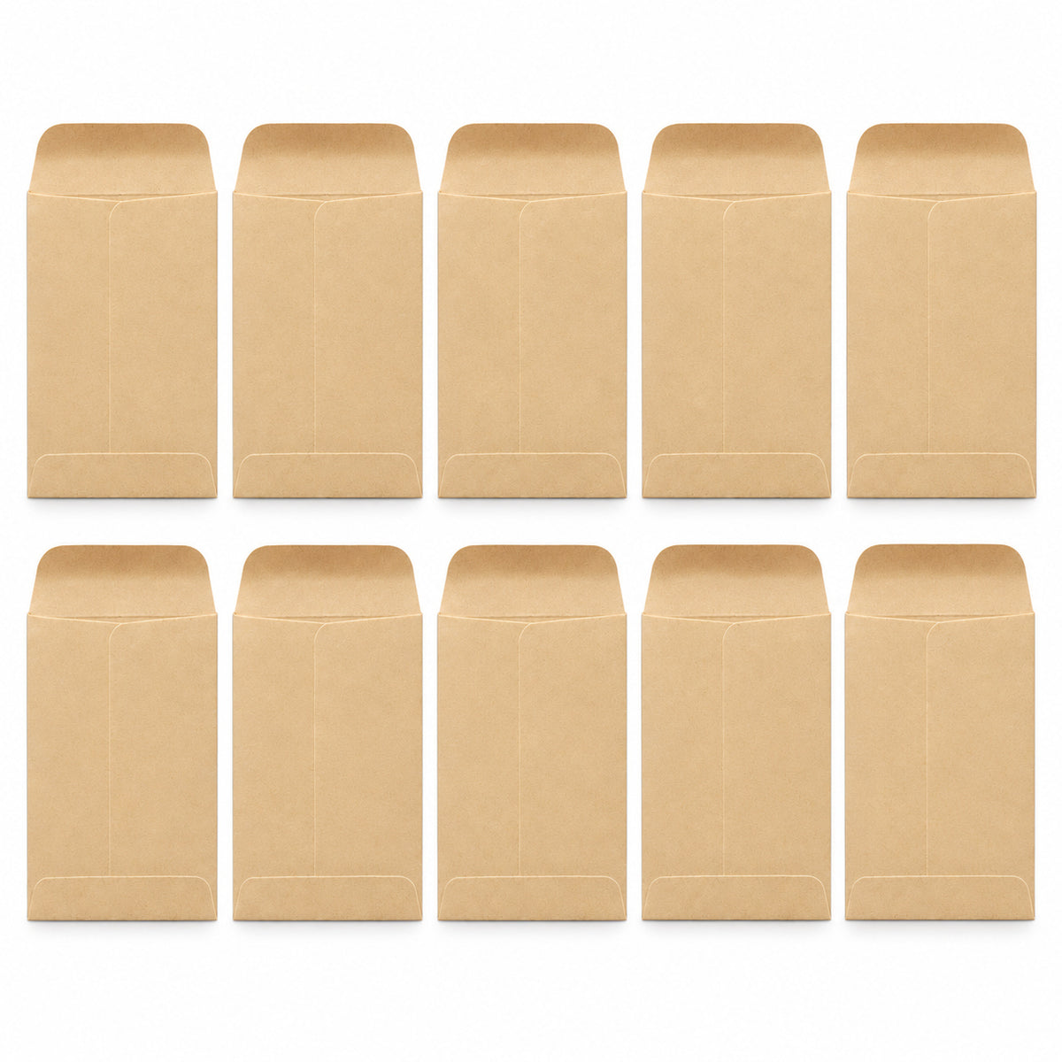 Kraft Seed Envelopes, 5.7 x 8.89 cm, Moisten-to-Seal, 10-Pack - Kraft / 5.7 x 8.89 cm / Moisten-to-Seal / 10 Empty Envelopes - main