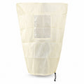 Windowed Plant Cover with Drawstring, Beige, 80 x 100 cm - Viewing Window / Drawstring / No Zipper / Source-Pictured Beige / 80 x 100 cm / One Cover - main