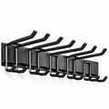 Wall-Mounted Garden Tool Organizer with Powder-Coated Metal Hook Storage - main