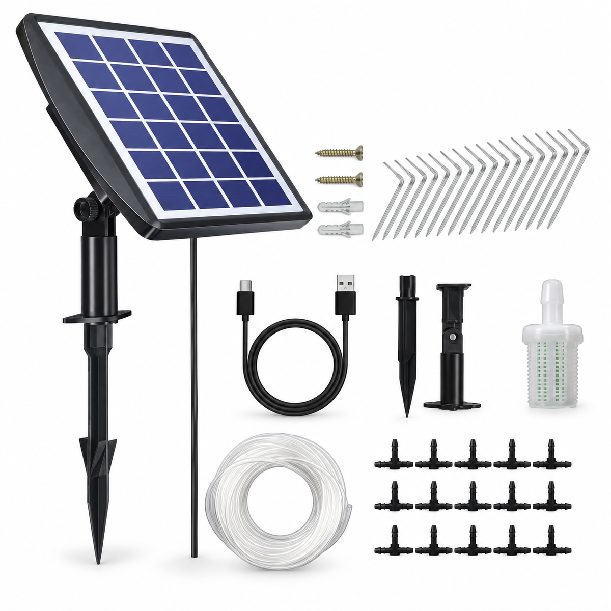 3 W Solar Plant-Watering System with 10–16-Pot Configuration Options - main
